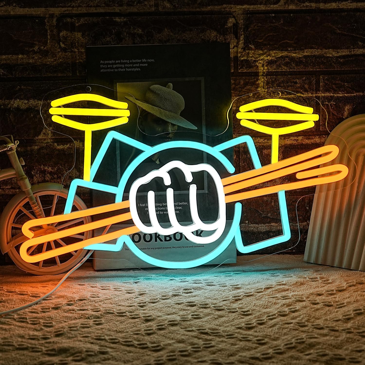 Lampu Neon LED Set Drum Berten - Lighting Decoration Ideas ulasan dan harga