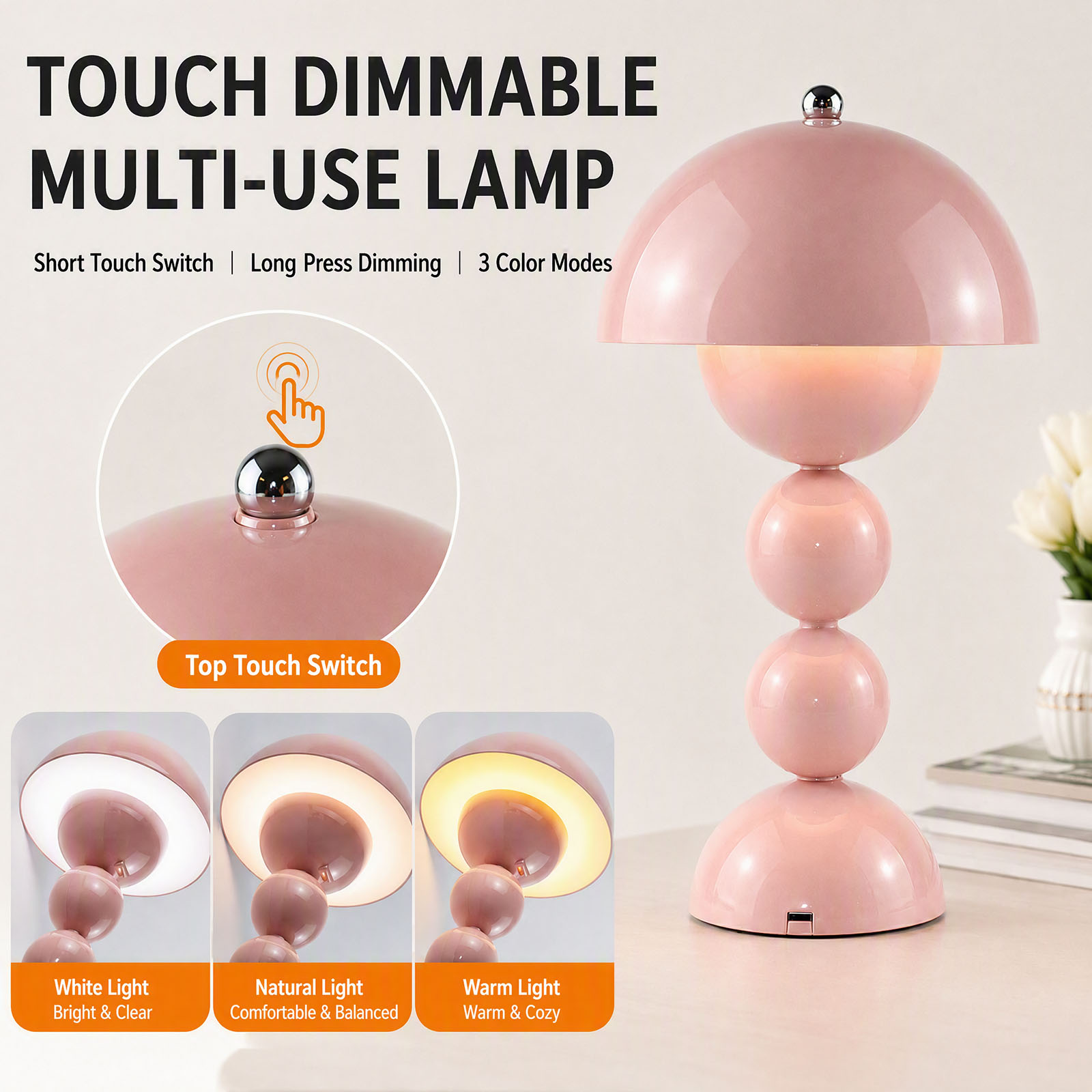 Lampu Meja LED Bentuk Jamur US - Decor Lighting Lamps ulasan dan harga