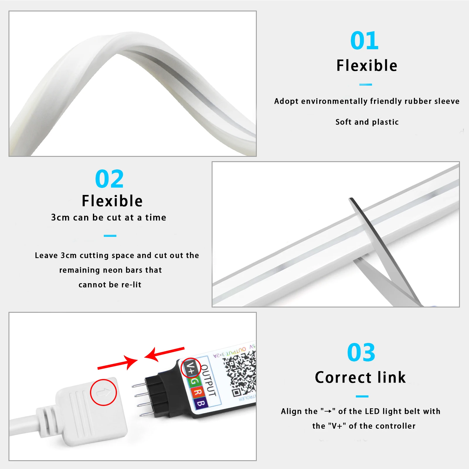 Lampu Strip LED Neon RGB 1-5m  - Lighting Decoration Ideas ulasan dan harga